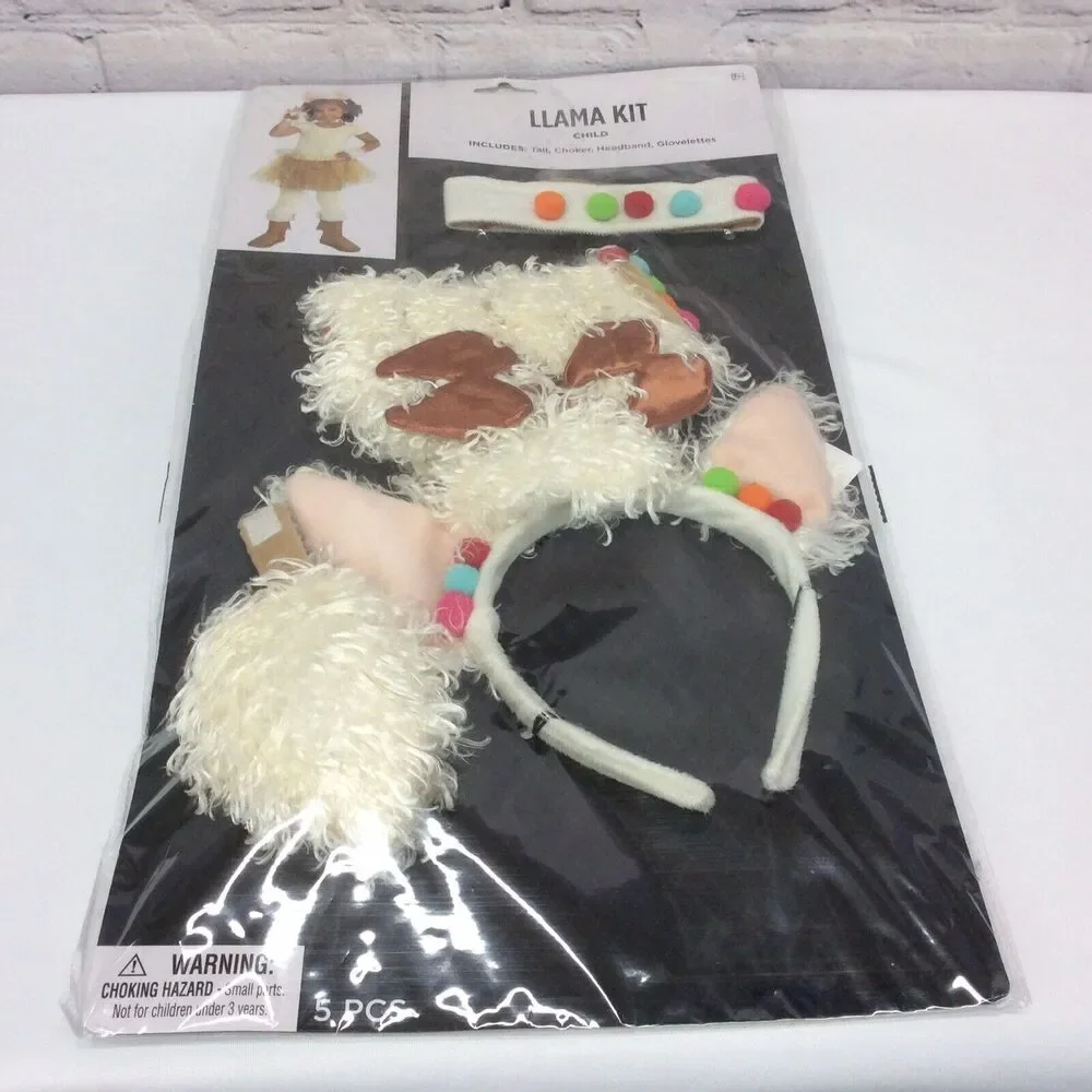 Llama Costume Accessory Kit For Kids Halloween Cosplay Theatrical Party Child 3+